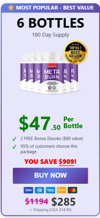 MetaBurn Buy 6 Bottles