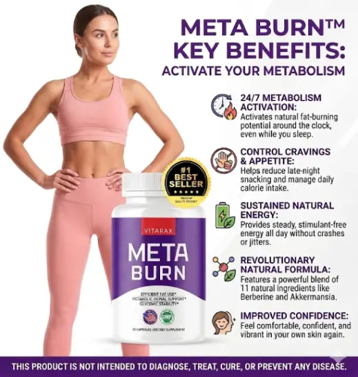 MetaBurn benefits supporting natural weight loss journey, appetite balance, and healthy daily routine through plant-based wellness formula